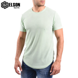 Vente en gros de t-shirts pour hommes, dernière tendance, vêtements d'été décontractés, 100% coton, taille plus, coupe ajustée, épaules tombantes, logo uni - Product Image 6
