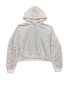 Custom Men Hoodie Gym Hoodies Outdoor Running Tops Training & Jogging Rhinestone Hoodies Sweatshirt Wholesale - Product Image 1