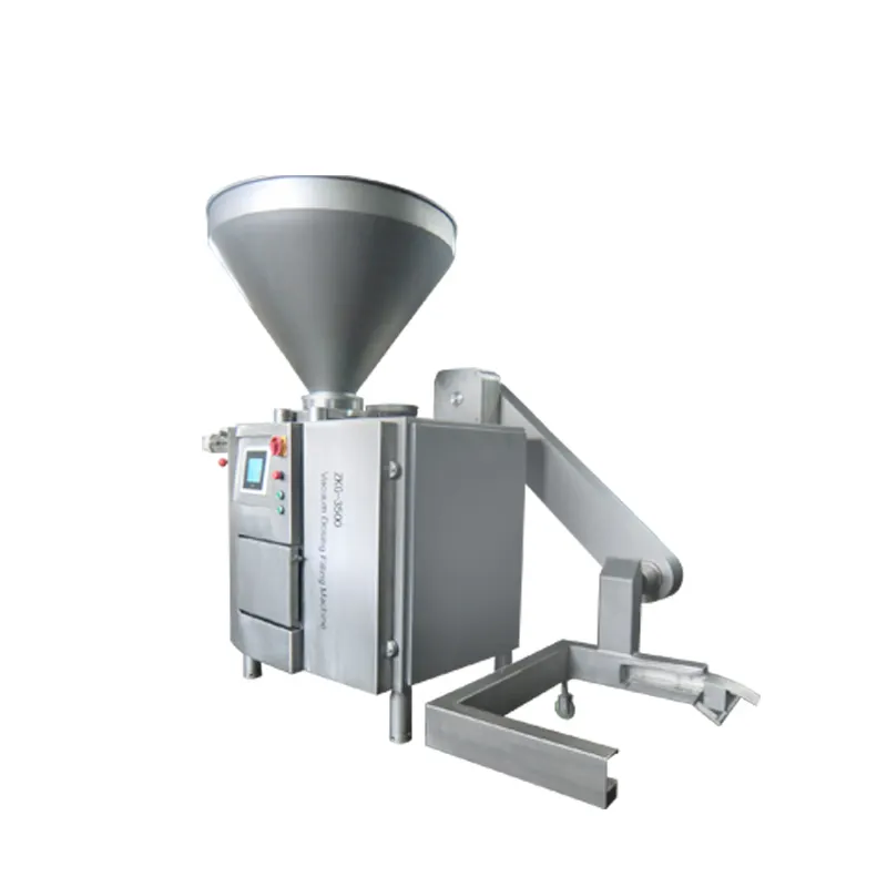 Small Taiwan Sausage Vacuum Stuffer Linker And Knotting Horizontal Electric Salami Make Machine