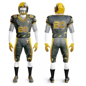 Ensemble de maillots de football américain USA Ensemble d'entraînement sublimé pour jeunes, collège, équipe, vente en gros sur mesure - Product Image 5