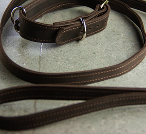 Leather Dog <b>Collar</b> and Leash Set High Quality Green Leather Hound Dog <b>Collar</b> for Greyhound and Whippet - Product Image 1