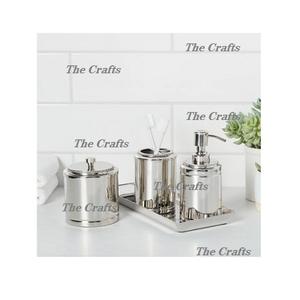 ชุดห้องน้ำโลหะสีดำ5ชุดพร้อมชุดห้องน้ำคุณภาพพิเศษสำหรับใช้ในบ้านและโรงแรม - Product Image 4