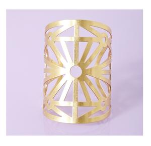 2025 New Arrival Fashion Jewelry Metal Irregular Wide Geometric Opening <b>Bracelet</b> Matt <b>Gold</b> Vintage Summer Big <b>Chunky</b> Bangles - Product Image 2