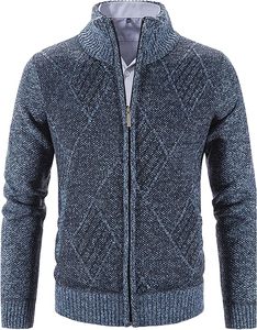 Pull en tricot décontracté pour homme W9592Y Knzhee Industry, anti-rides, anti-bouloches, respirant, fin, 100% coton, ample, uni, hiver - Product Image 4