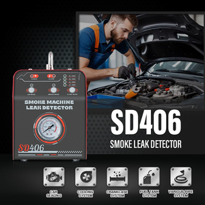Analizzatore di Motori SD406 per Auto e Moto, Rilevatore di Perdite di Fumo e Sistema Diagnostico per Tubi di Raffreddamento Olio e Aspirazione EVAP - Product Image 2