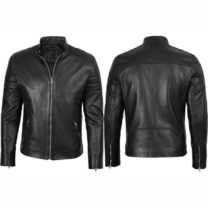 Chaqueta bomber de piel de oveja personalizada de Calidad única superventas, chaqueta de cuero de alta calidad - Product Image 4