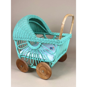 <span class=keywords><strong>Retro</strong></span> mây xe đẩy em bé, nhiếp ảnh Prop và <span class=keywords><strong>Baby</strong></span> Doll Cart Made in Việt Nam - Product Image 6