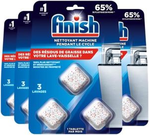 แท็บเล็ตทำความสะอาดเครื่องล้างจาน Finish Machine Care - กำจัดคราบสกปรกและคราบไขมันภายในเครื่องล้างจาน - สำหรับใช้ตลอดปี สำหรับเครื่องล้างจาน 12 เครื่อง - Product Image 5