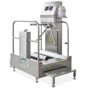 Nueva Puerta de Entrada Industrial de Acero Inoxidable que Ahorra Espacio con Limpiador de Suelos, Garantía de 2 Años - Product Image 1