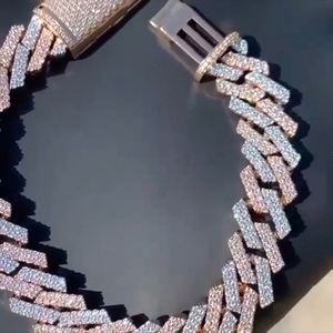 Iced Out Cuban Link Bracelet 15MM VVS Moissanite Diamond Hip Hop Round Cut Diamond Miami 925 Sterling Silver - Product Image 4