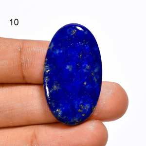 Piedras preciosas de cabujón Natural de lapislázuli, piedras sueltas genuinas pulidas a mano, piedras preciosas de alta calidad para hacer joyas, uso al por mayor - Product Image 3
