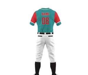 Uniforme de Béisbol para Hombre de Tela Suave de Primera Calidad, Transpirable, de Secado Rápido, que Absorbe la Humedad, Totalmente Personalizado, Últimos Diseños, Económico - Product Image 3