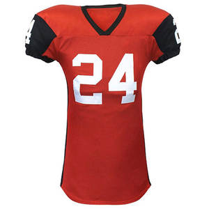 Conjunto de Uniforme de Fútbol Americano para Hombre, Camiseta de Manga Corta y Pantalones de Jersey de Poliéster, Transpirable, Ropa Deportiva - Product Image 3