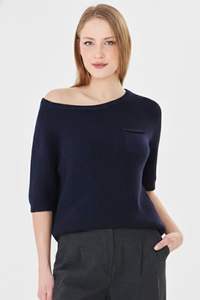 เสื้อสเวตเตอร์ถักนิตติ้งสำหรับผู้หญิง ผ้าฝ้ายออร์แกนิค 100% ทรงหลวม ระบายอากาศได้ดี นุ่ม อุ่น - Product Image 2