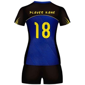 Vêtements de sport en gros, manches courtes, sublimés, 100% polyester, ensemble pour hommes et femmes, uniformes de volley-ball - Product Image 3