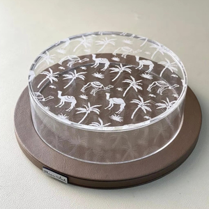 Elegante caja de dulces acrílicos de gama alta con tapa de incrustaciones de concha de nácar, caja de regalo decorativa para recuerdo de boda festivo y árabe - Product Image 1