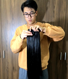 Mechones de cabello humano de 30 pulgadas, pelo liso de hueso de vietnam, súper doble estiramiento, 4x4, 5x5, 6x6, cierre de encaje hd - Product Image 1