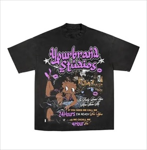 Ensemble de survêtement évasé à logo personnalisé 100% coton pour pantalon de survêtement et sweat à capuche à imprimé bouffant pour l'hiver - Product Image 4