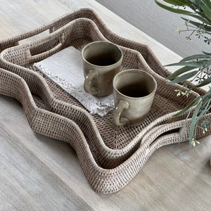 ถาดหวายสานด้วยมือแบบคลาสสิกอุปกรณ์บนโต๊ะอาหารเครื่องดื่มแบบยั่งยืนเครื่องครัวสำหรับตกแต่งบ้าน - Product Image 4