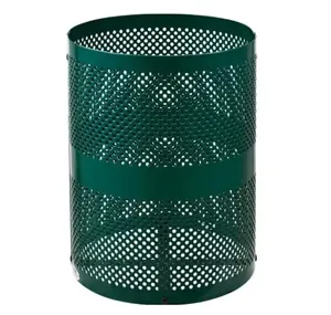 Poubelle faite à la main de style rond argenté poubelle pour tous les paniers de rangement de porte-déchets d'intérieur en filet métallique de haute qualité - Product Image 6