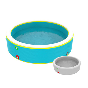 Piscine <span class=keywords><strong>gonflable</strong></span> portable pour adultes, fabriquée par OEM, en PVC DWF, 2x2x0.5m, résistante aux UV, compatible avec l'eau salée, pour utilisation en jardin - Product Image 1