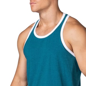 Custom Logo <b>Men</b>’s Y-Back Tank Top Breathable Knitted Fitness <b>Singlet</b> <b>for</b> Gym & Athletic Wear - Product Image 6