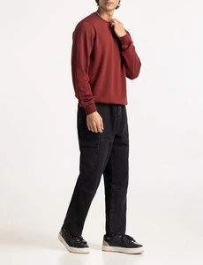 Sweat-shirts pour hommes en gros, couleur unie, coupe régulière, épaules tombantes, respirants, personnalisés, simples, tendance, chauds pour l'hiver - Product Image 4