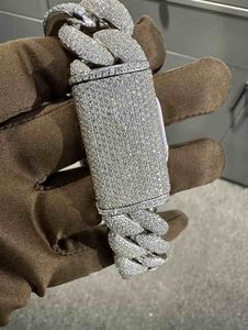 VVS Moissanite 925 Sterling Silver <b>Bracelet</b> 22MM 8 Inches White Gold Plated <b>Diamond</b> <b>Bracelets</b> & <b>Bangle</b> - Product Image 5