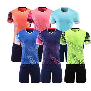 Unisex Custom Logo Soccer Uniform for Adults Made with Heat-Transfer Printing 100% Polyester Breathable & Quick Dry - Product Image 2