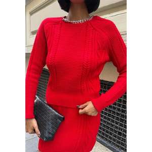 Conjunto Casual sin Espalda Vinca 9580-01 con Detalle de Cadena en Tejido de Punto para la Temporada de Otoño - Product Image 3