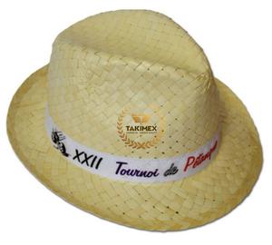 Chapeau de paille fait main Sunproof chapeau d'herbe de feuille de palmier pour le travail extérieur - Product Image 1