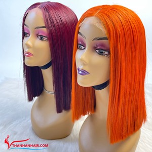 Perruques de couleur brillante Extensions de cheveux raides en os humain Remy vierge 100% Style de luxe de Thanh An hair - Product Image 2