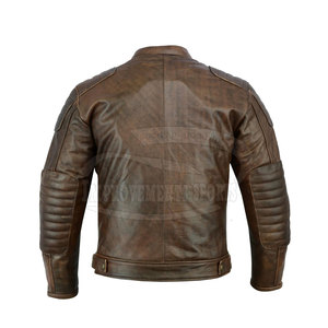 Vêtements de course imperméables Vestes de moto en cuir Meilleur prix Veste de moto en cuir pour hommes - Product Image 3