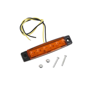 12V 6 LED luce gialla del dito luce di emergenza sottile - Product Image 1