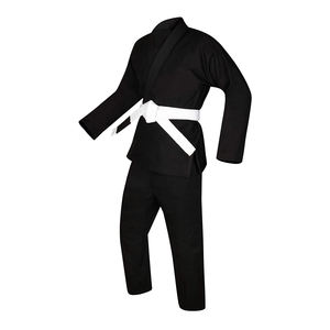 Diseño de alta calidad por encargo Jiu Jitsu brasileño Gi con logotipo personalizado negro hecho Pakistán jiu jitsu kimono - Product Image 1