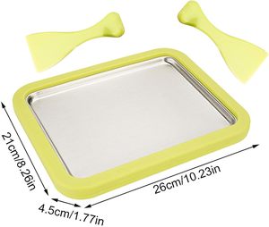 Machine à yaourt glacé pour usage domestique, mini-machine à crème glacée, petite taille pour les projets de bricolage des enfants, plaque de congélation en acier inoxydable 304. - Product Image 4