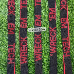 สายคล้องคอลูกปัดสีแดงและสีดำพร้อมคลิปโลหะสำหรับทีมวิญญาณส่วนตัว - Product Image 1