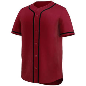 Nuevo diseño personalizado béisbol Jersey hombres raya calle Hip Hop béisbol Tops camisas hombres rayas ligeramente elástico botón Arriba - Product Image 2