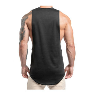 High Quality Breathable Men Tank Top Fitness Gym Wear Sleeveless Summer <b>Vest</b> <b>Slim</b> Fit Sports Clothing For Workout And Training - Product Image 3