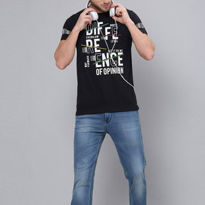 Camiseta de Punto Personalizada para Hombre, Alta Calidad, 100% Algodón, Corte Regular, Estilo Urbano Ecológico, Estilo Hip Hop, Logotipo Estampado, Talla Grande - Product Image 4