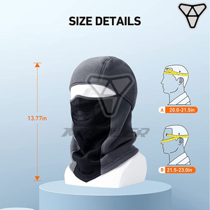 Masque de ski thermique d'hiver en polaire pour hommes et femmes, respirant, coupe-vent, pour temps froid, vêtements de sport pour l'extérieur - Product Image 6