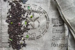 Roasted coffee beans blend GOLD 100% ARABICA EUROCAF sweet coffee