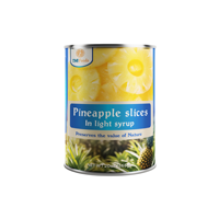 Hete Aanbieding Beste Kwaliteit Vietnam Fabriek Beste Prijs Diepzoete Geblikte Ananasschijfjes in Licht Siroop A10