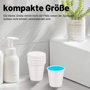 Vasos de Papel Blanco Resistentes a la Humedad de 3oz, Vasos de Muestra de Calidad Superior, Recipientes Desechables, Recipientes de Degustación con Impresión Personalizada, Libres de BPA - Product Image 3