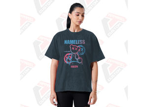 เสื้อยืดผ้ายีนส์ผ้ายีนส์ผ้าลูกฟูกสำหรับผู้หญิงทันสมัยทันสมัยทันสมัยผ้าลินินเป็นมิตรต่อสิ่งแวดล้อมผ้าปะติดลูกปัด - Product Image 2