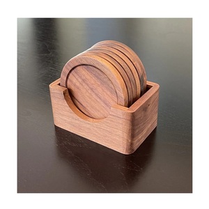 Rustic Handmade Wooden <b>Drink</b> <b>Coasters</b> Natural Wood <b>Coaster</b> Set for Kitchen Tables Coffee Shops and Modern Home Decor - Product Image 6