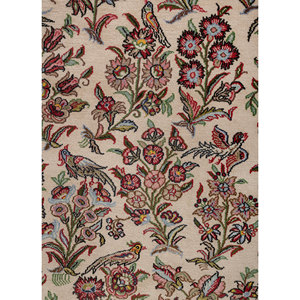 Tapis en laine noués à la main Aalam, motif floral rose et violet, pour la décoration du salon ou du couloir des adolescents, rectangle 9x12 - Pae-6442 - Product Image 3