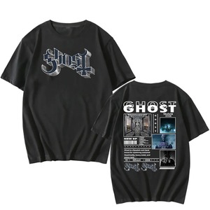 2025 Nueva camiseta Ghost Band Skull Printing Unisex camiseta Heavy Mental moda verano camiseta Grunge Hip Hop Camisetas Hombre - Product Image 2