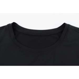 T-shirt à col rond en coton biologique pour homme ERKE - 11225202326-004 Noir - Product Image 3