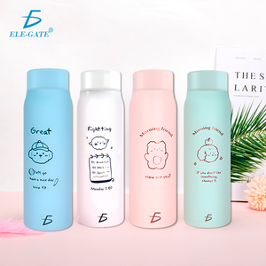 Bouteille isotherme en acier inoxydable givré Kawaii 500 ml – Design mignon et élégant – Vaisselle de voyage de luxe – Capacité 800 ml – 350 ml - Product Image 2